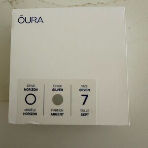 Oura Horizon Ring in Sleek Silver